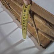 vintage rattan wall shelf