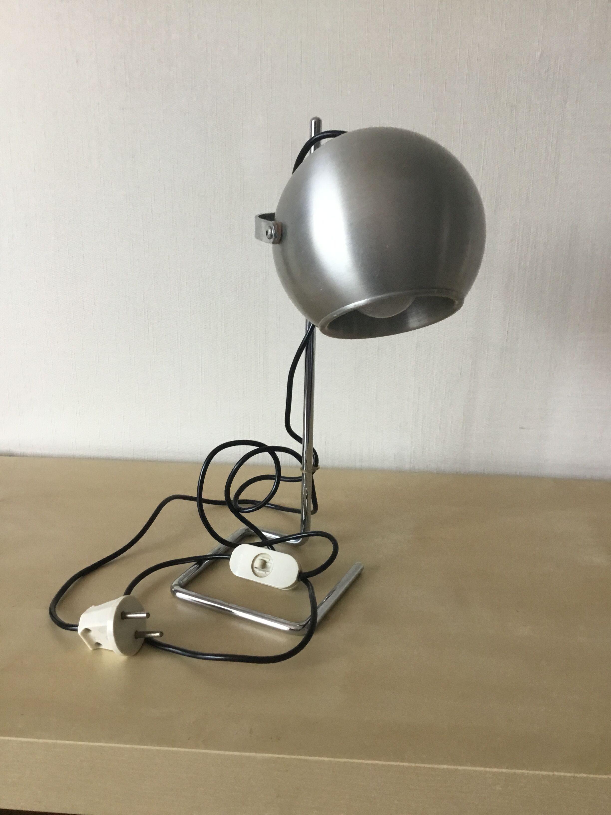 Lampe de bureau eye ball vintage