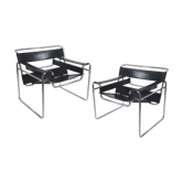 Armchairs Wassily, by Marcel Breuer, Edition Fasem, Italy 1988