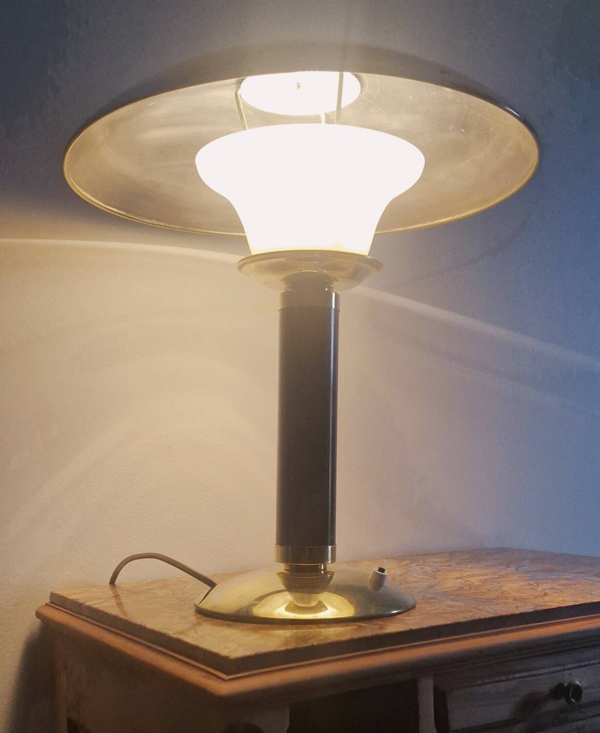JUMO 350 Grand Luxe lamp - Brass and plexiglass - 1960s