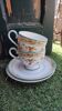 4 Villeroy and Boch Golden Birds tea cups
