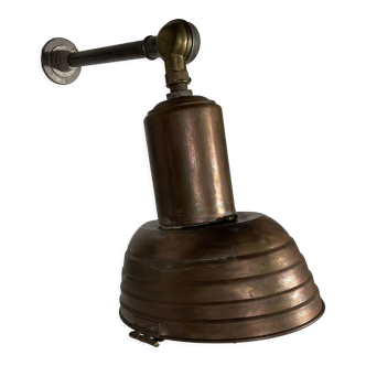 Wall lamp in copper and brass