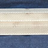 Vintage perforated metal craft display shelf
