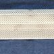 Vintage perforated metal craft display shelf
