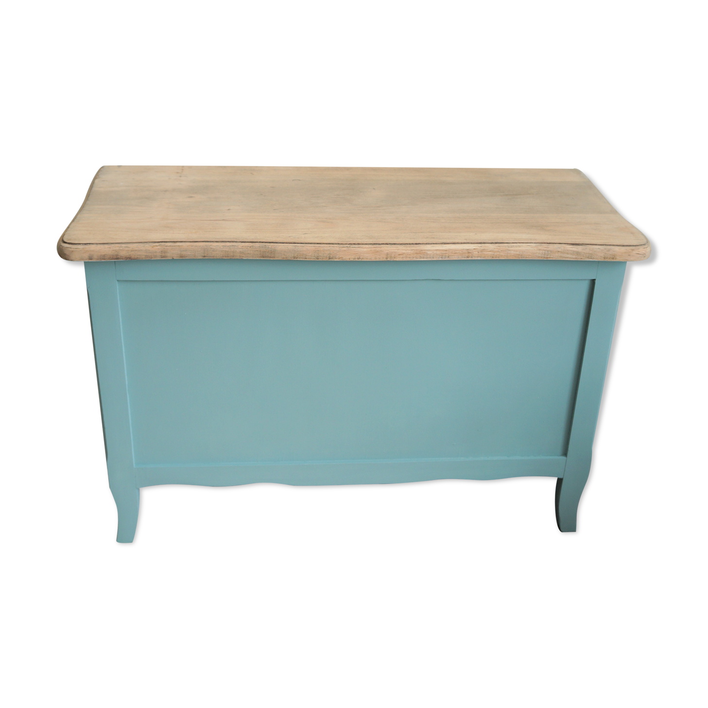 Green box, raw wooden lid