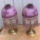 Pair of pampille bedside lamps