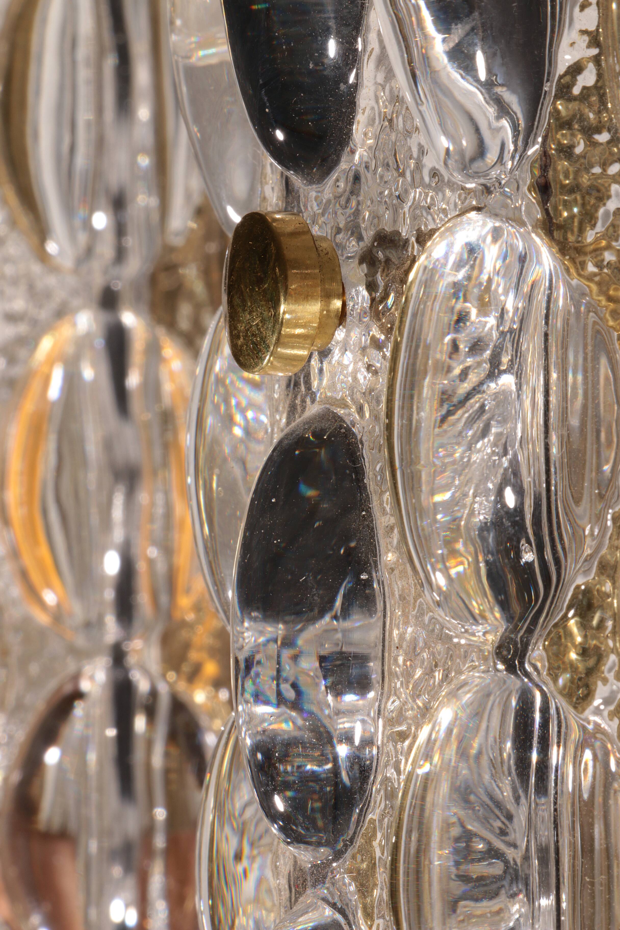 Appliques murales en cristal Waterdrop de Carl Fagerlund pour Orrefors