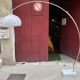 Arc floor lamp, 70s