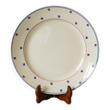 Plat rond, Lunéville modèle E Pierrée, 1940