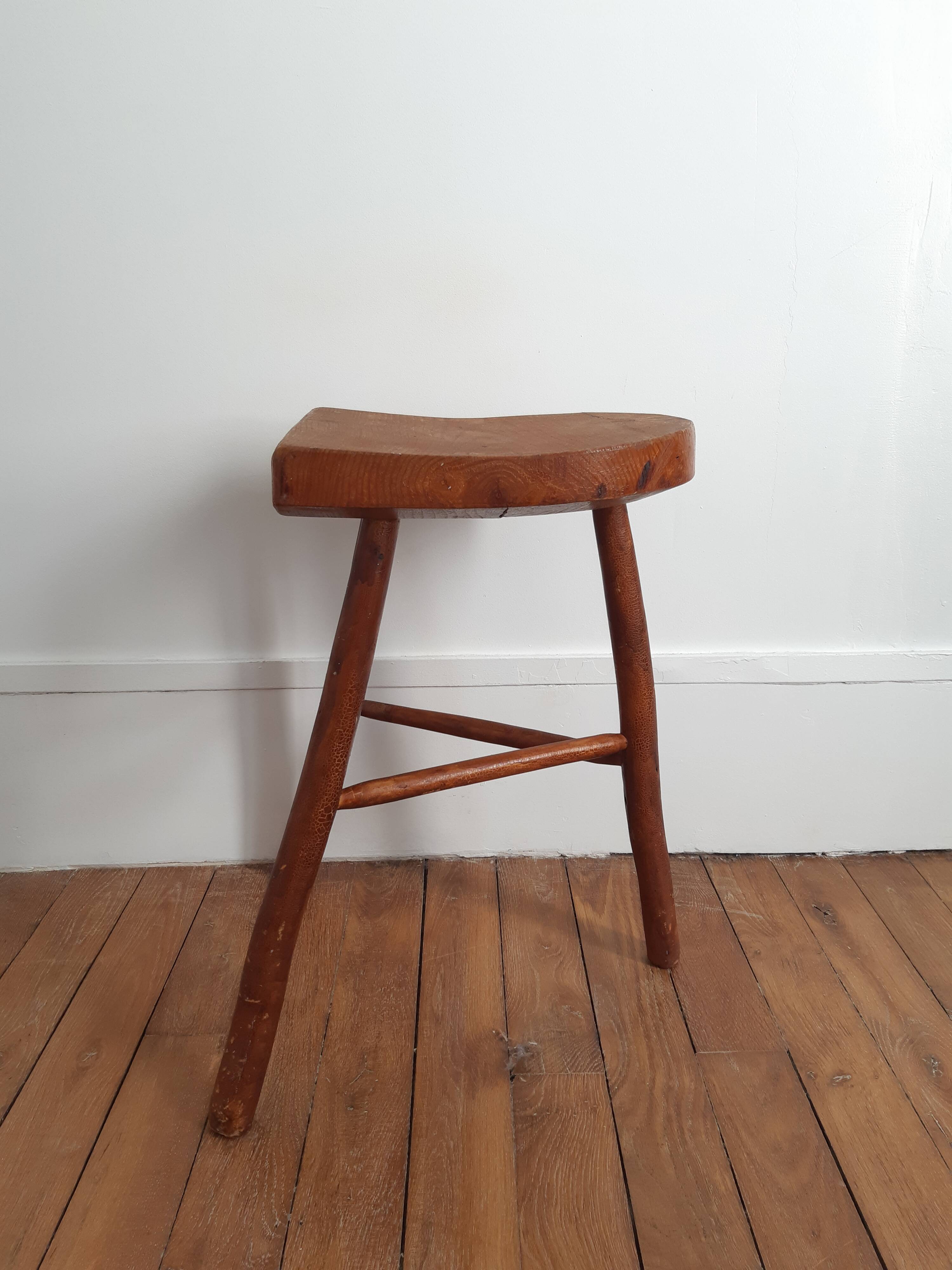 Vintage wooden stool