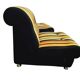 Fauteuil vintage à rayures orange space age / fauteuil une place