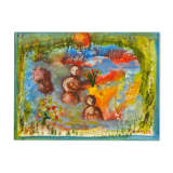 "Au jardin" gouache by Henriette Barety