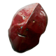 Masque en céramique émaillée rouge, dans le goût d'Accolay, années 50 / 60