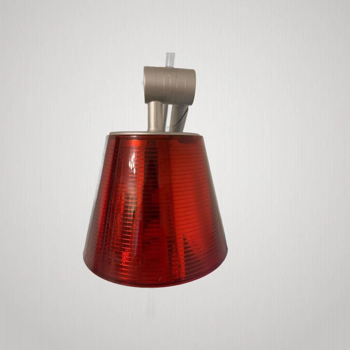 Philippe Starck Archimoon K lamp for Flos 1998 with red collar.