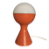 Egon Hillebrand Space Age table lamp, orange base, white shade, 1960s