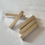 5 silver-plated knife holders, Ste NPA goldsmith hallmark