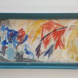 Peinture 1976  style expressionnisme abstrait