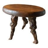 Round coffee table, vines