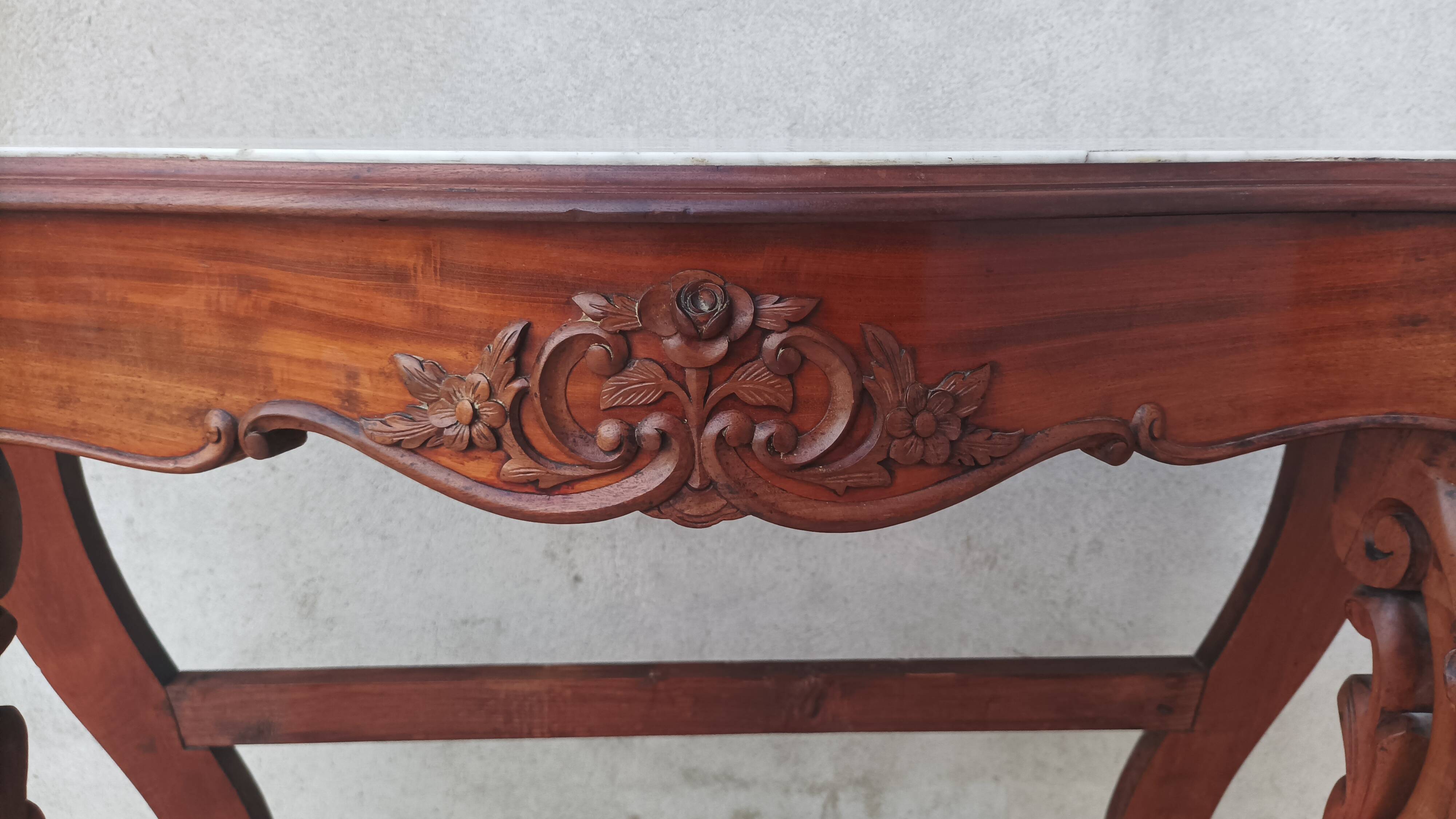 Napoleon III mahogany console