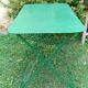 Folding rectangular garden table iron
