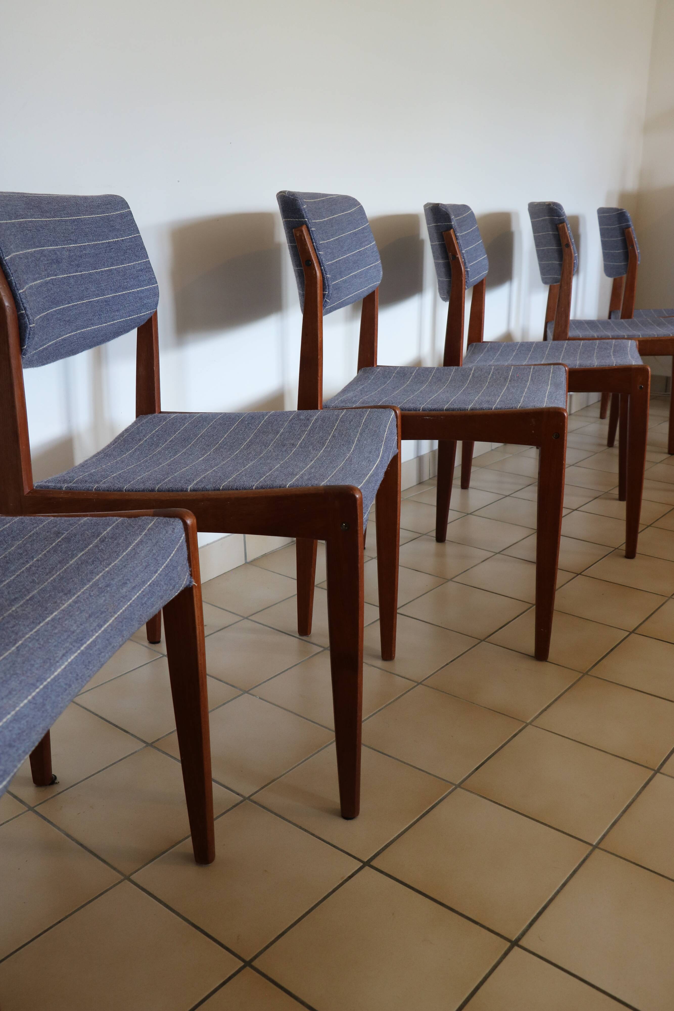 6 chairs by HW Klein for Bramin, Denmark, 1960