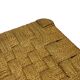 Vintage plant stand stool 1960s in oak with woven seat