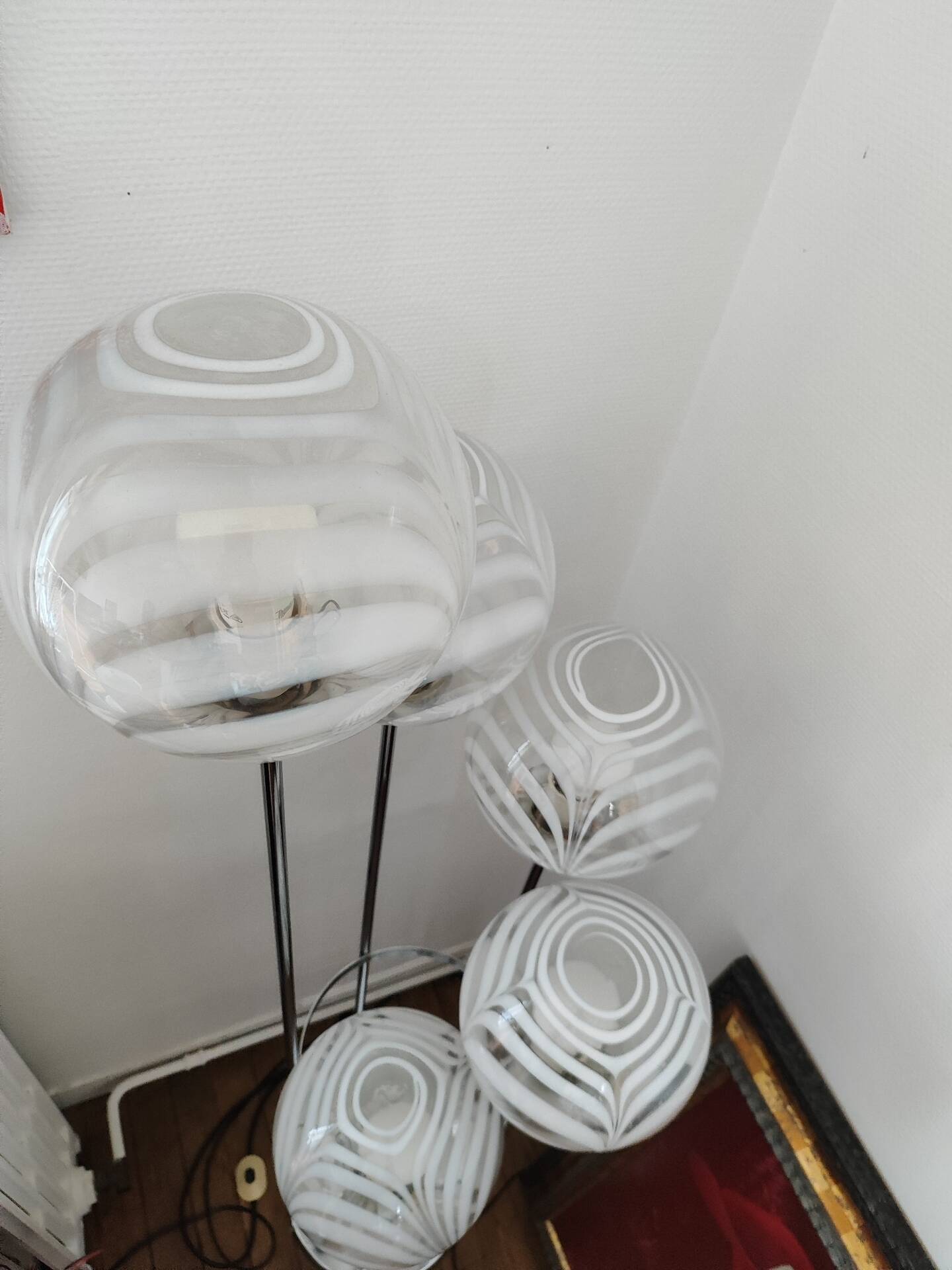 Toni Zucherri Murano floor lamp Venini 1970