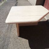Vintage coffee table in travertine