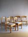 6 Minimalist Pine Dining Chairs | Sweden | 1960s