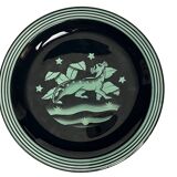 Assiette Art déco Panthère par Ilse Claesson, Suède début XXème