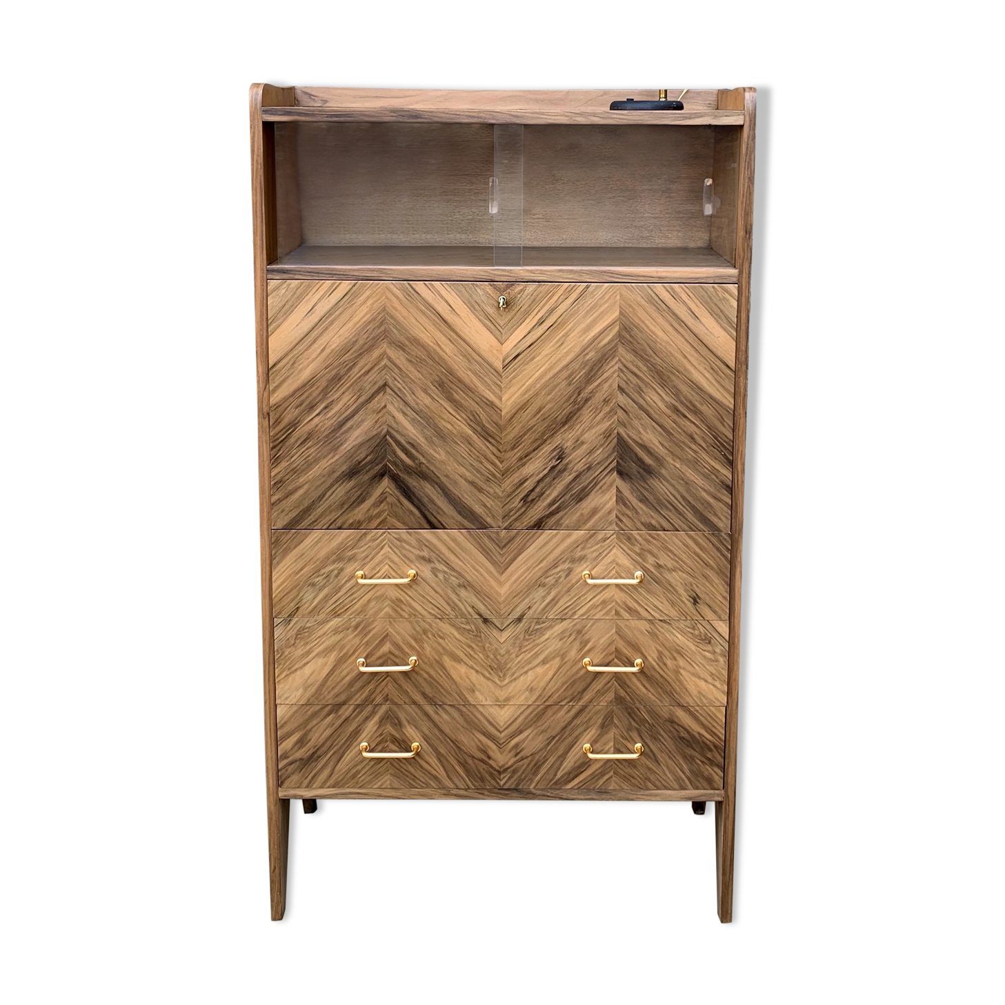 Vintage writing desk in rosewood