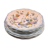 Lot 8 plate Gien cornucopia 23 and 25 cm