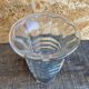 Vase Ancien Verre Moulé Années 70 Made In France Vintage #D973
