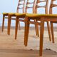 Suite de 4 chaises scandinave 1960s
