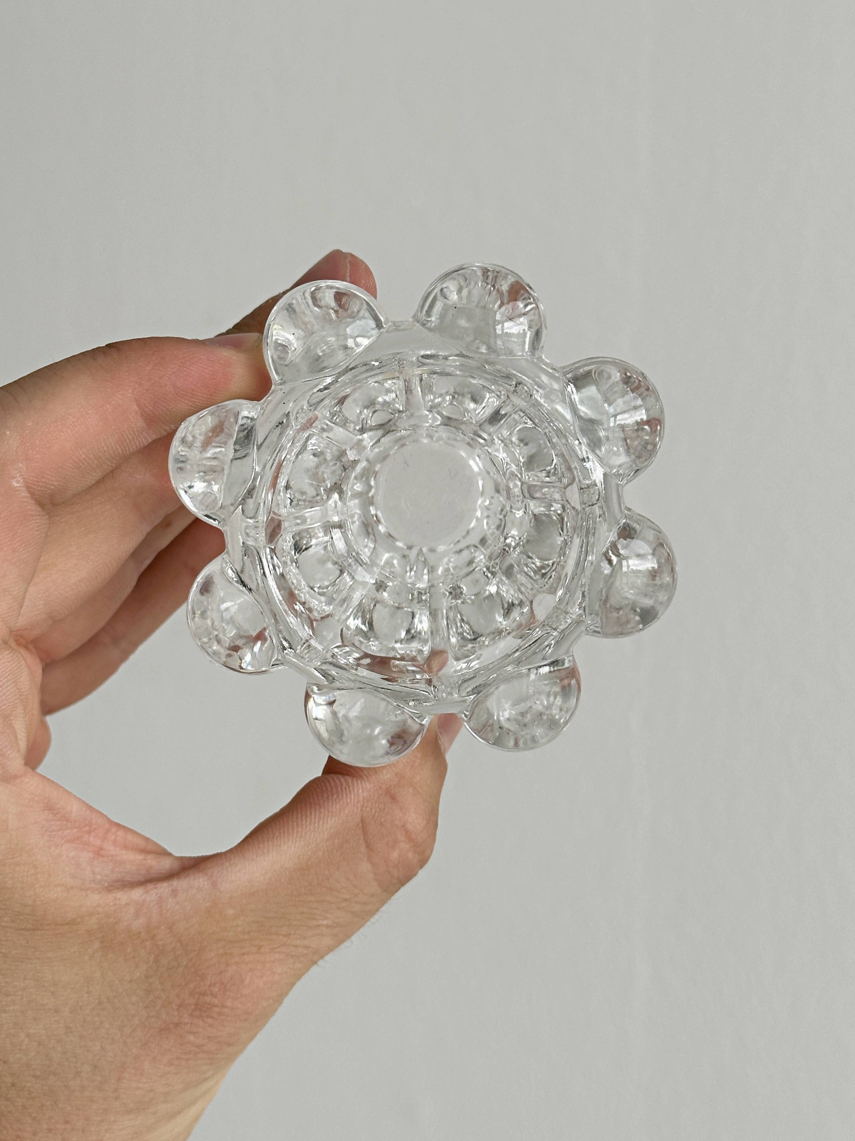 Glass candlestick