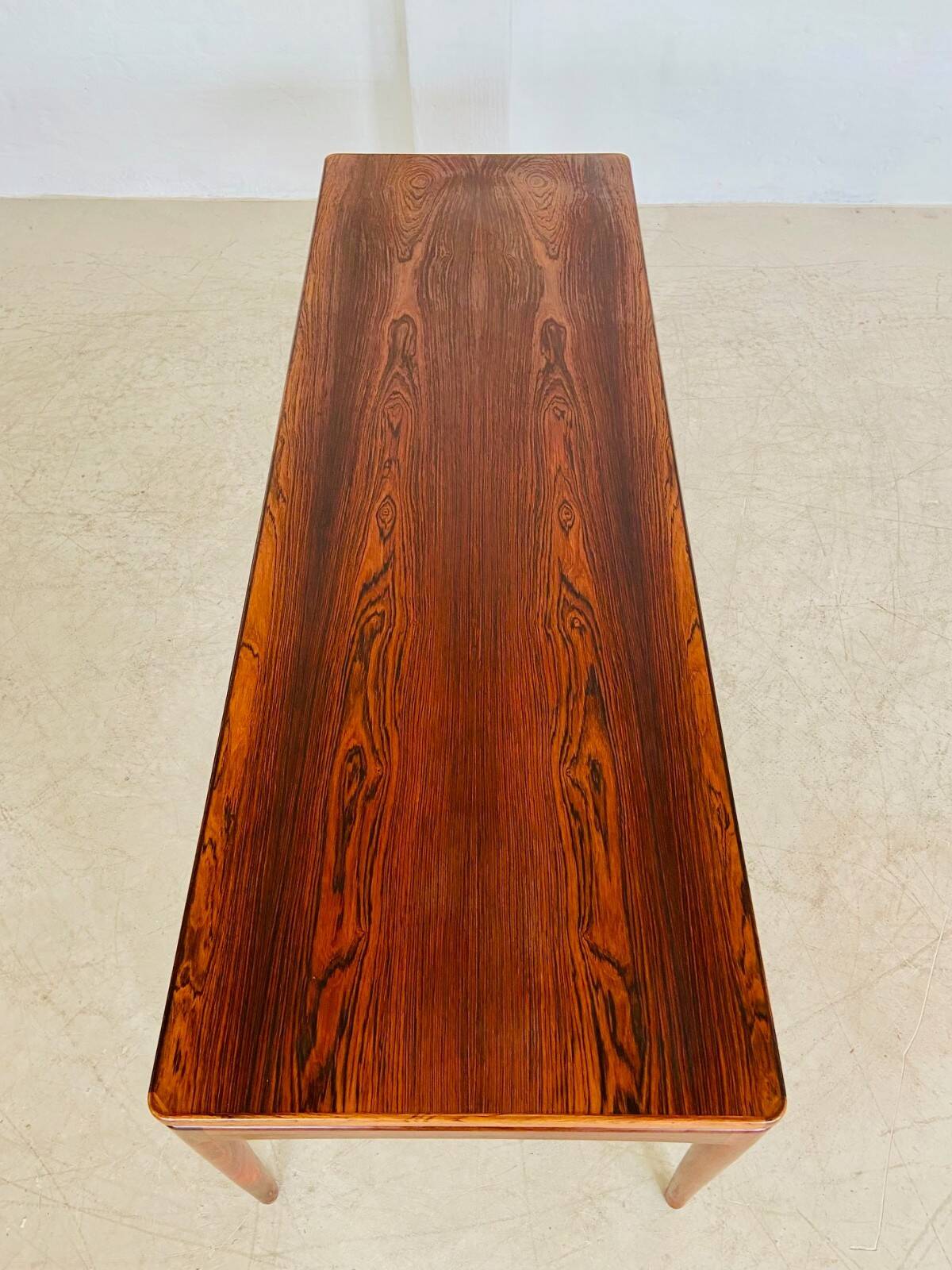 Vintage Danish mid-century rosewood coffee table 1970s