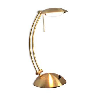 Lampe de bureau en laiton style Bauhaus, 45cm 1970