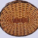 Wicker and vintage rattan basket