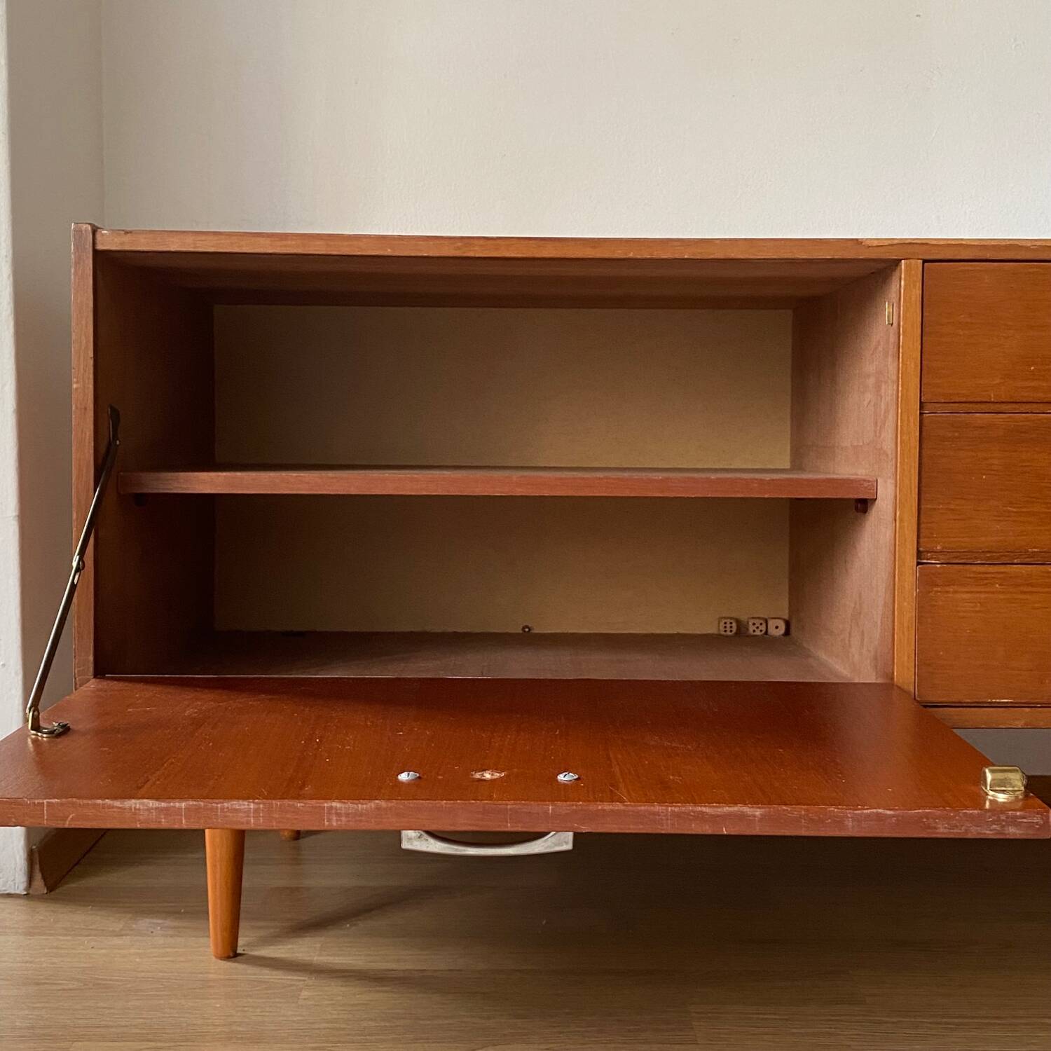 Wooden sideboard, 1950s