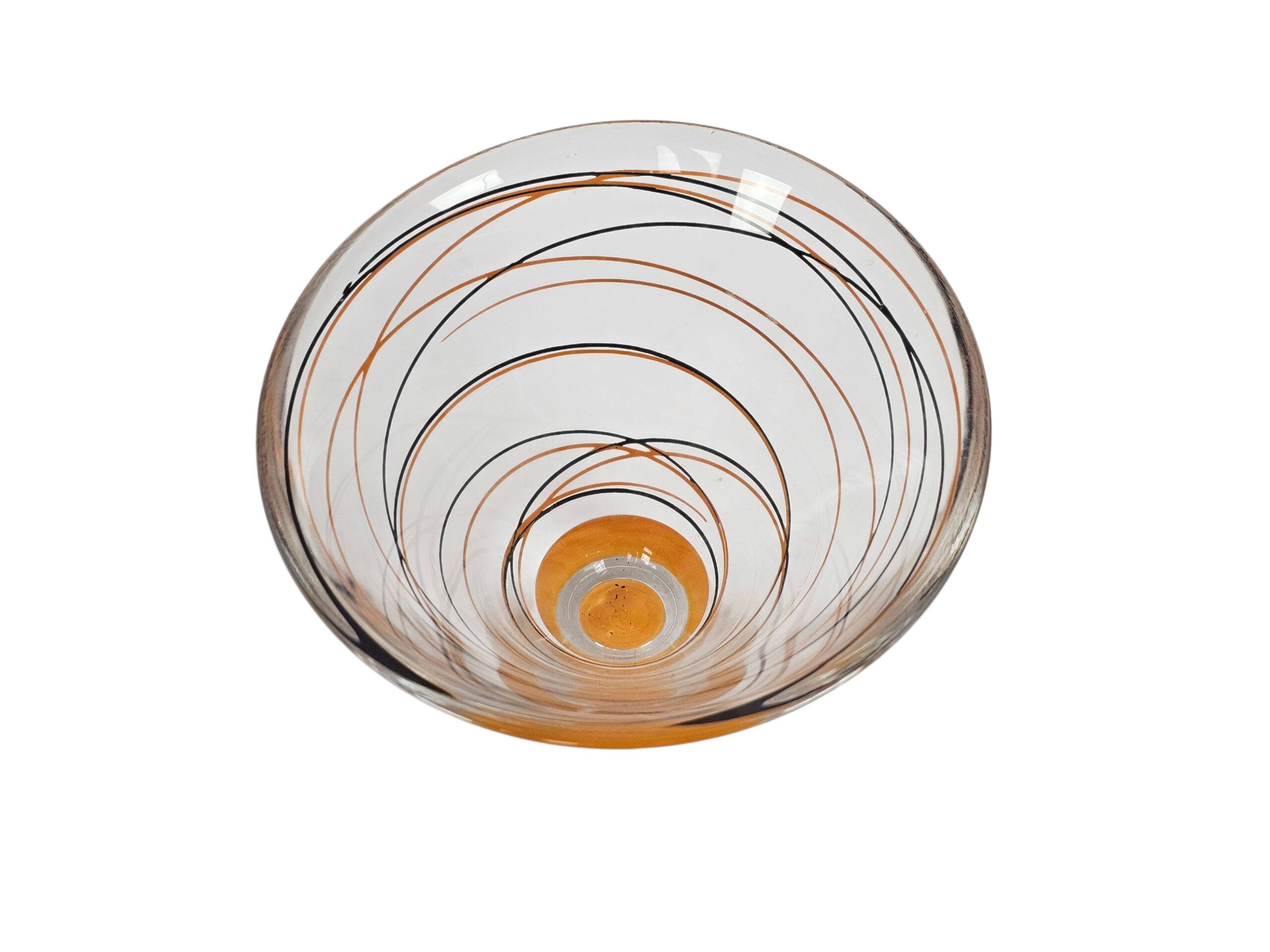 Nybro - Suède - Fait main - vase pendule - verre - cristal - années 1990