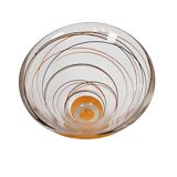 Nybro - Suède - Fait main - vase pendule - verre - cristal - années 1990