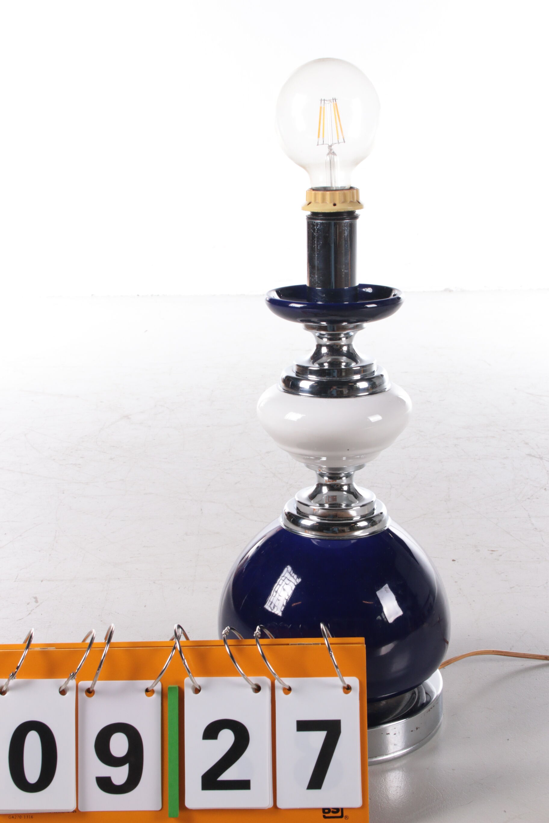 PIed de lampe vintage en verre coloré, années 1960