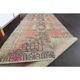 1970s Vintage Turkish Hand-Knotted Wool Cotton Orange Runner Rug 82x261
