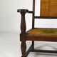 Art deco modernist armchair in dark beech