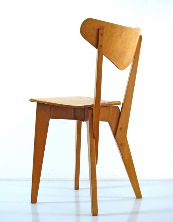 Chaises Hein Stolle en contreplaqué vintage des années 1940