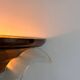 Art deco corner wall light, copper and glass, France 1930