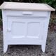 Parisian sideboard 1 door 1 drawer white and raw wood