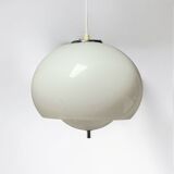 Harvey Guzzini Burgos Hanging Lamp, White Acrylic, 1960s 70s