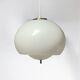 Harvey Guzzini Burgos Hanging Lamp, White Acrylic, 1960s 70s