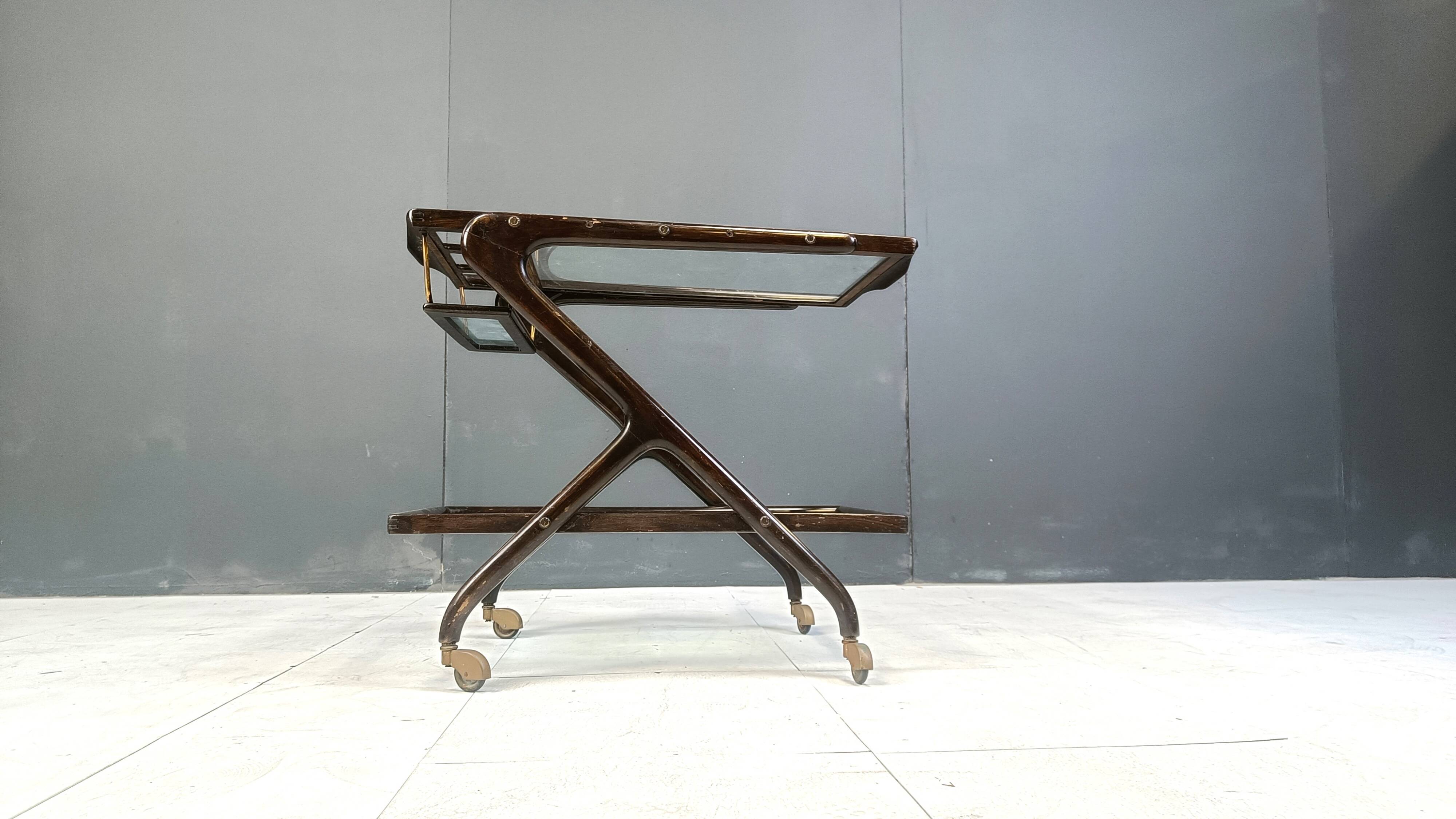 Vintage italian serving trolley, 1950s